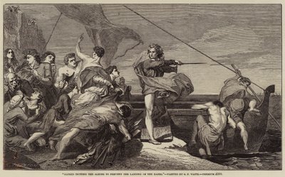 Alfred Inciting the Saxons to Prevent the Landing of the Danes by George Frederick Watts